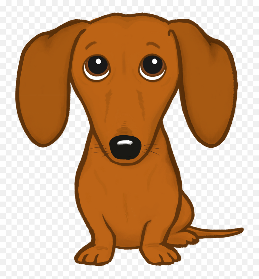 Shorthaired Dachshund Cartoon Dog Carry - Perro Salchicha Dibujo Animado Emoji,Weenie Dog Emoji