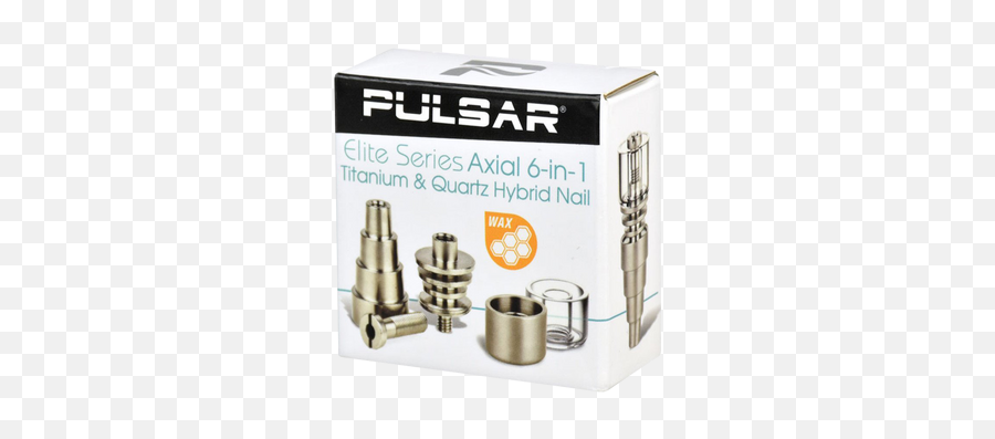 Pulsar Axial 6 - In1 Titanium U0026 Quartz Hybrid Nail Emoji,Gold Trident Emoji