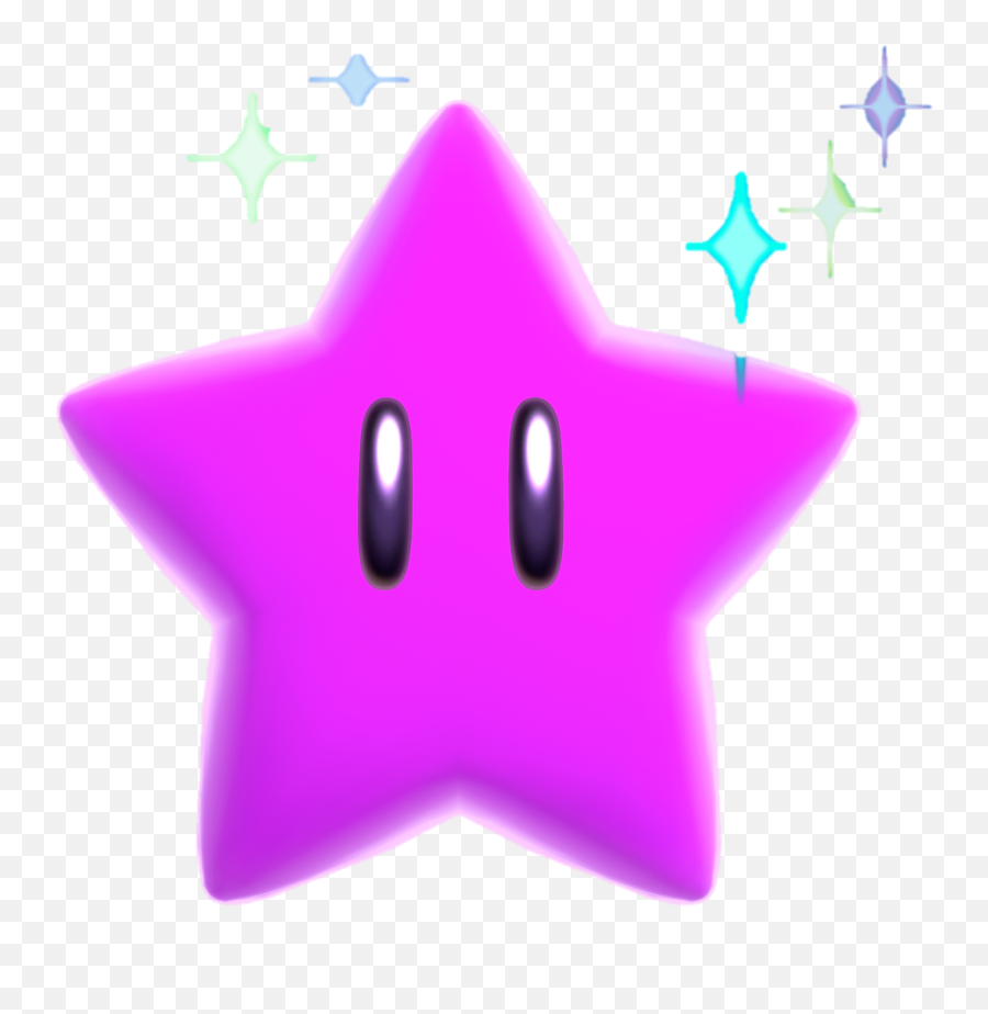 Purplestar - Super Mario Purple Star Transparent Png Free Emoji,Purple Star Emoji