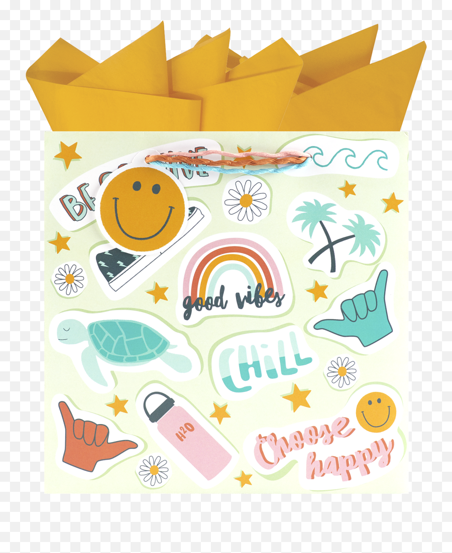 Very Vsco Medium Square Gift Bag Emoji,Squre Emoticon