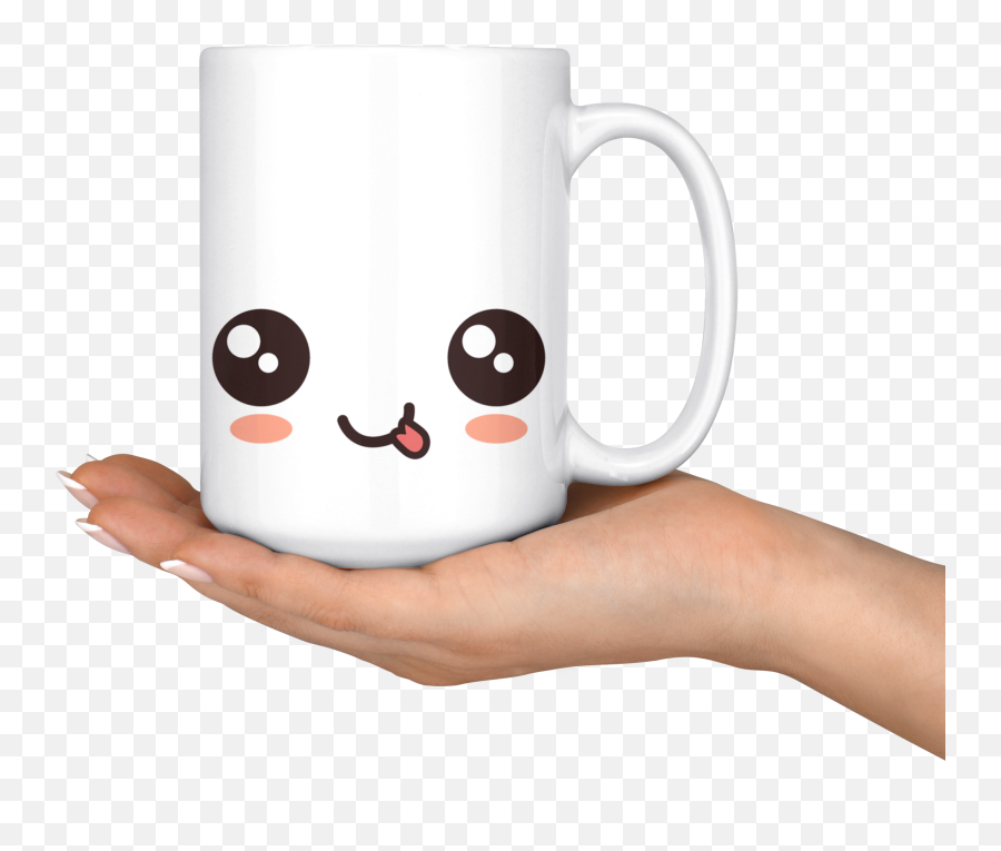 White 15oz Mug - Mug Emoji,Coffee Cup Emoticon