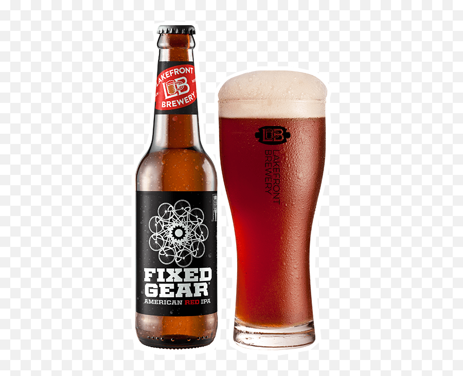 Fixed Gear - Yearround Beer Lakefront Brewery Barware Emoji,Beer Drinking Emoticon