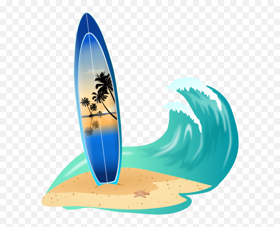 Surfing Clipart Skimboarding Surfing - Vector Surf Board Png Emoji,Surf Board Emoji