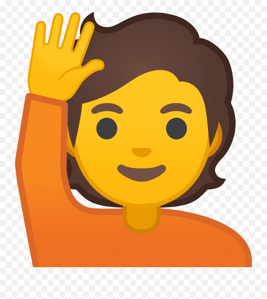 Person Raising Hand Emoji - Emoji Persona,Human Emoji