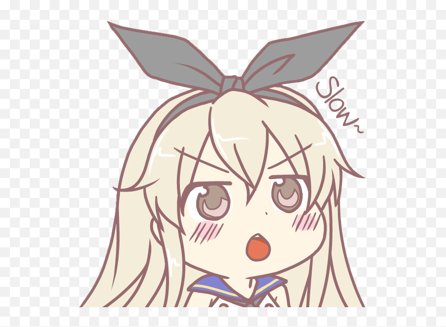 Anime Kawaii Chibi Anime Chibi - Gyate Gyate Shimakaze Emoji,Kancolle Emoji