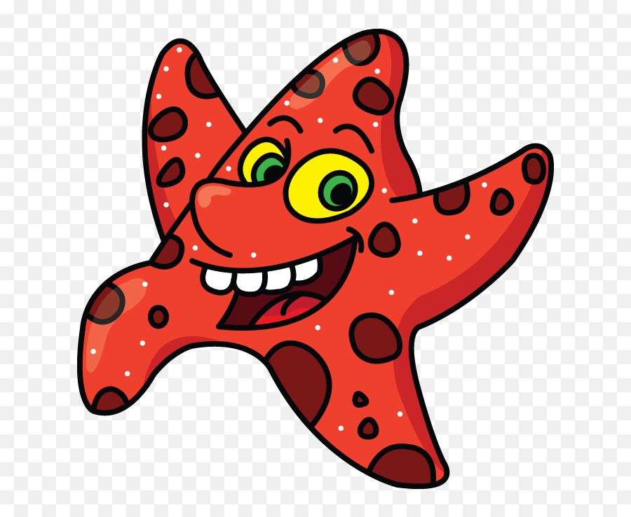 Starfish Drawing Cartoon Starfish Sea - Star Fish Drawing Easy Emoji,How To Draw Emotion On An Animal