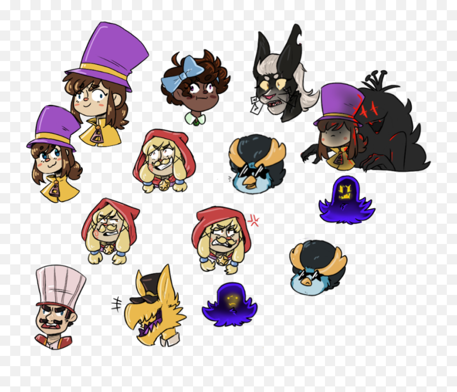 A Hat In Time Funny Games - Fictional Character Emoji,Bendy And The Ink Machine Emotion Faces