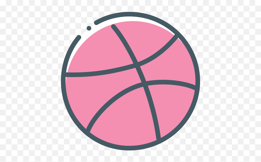 Logo Dribbble Free Icon Of Social - Dribbble Icon Black Png Emoji,Skype Emoticons Basketball