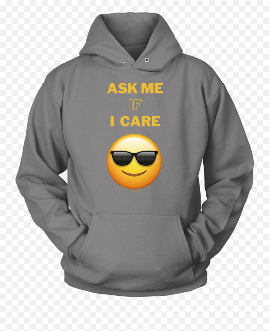 Ask Me If I Care Emoji Design - Mountain Bernese Dog Hoodie,Who Me Emoji Transparent