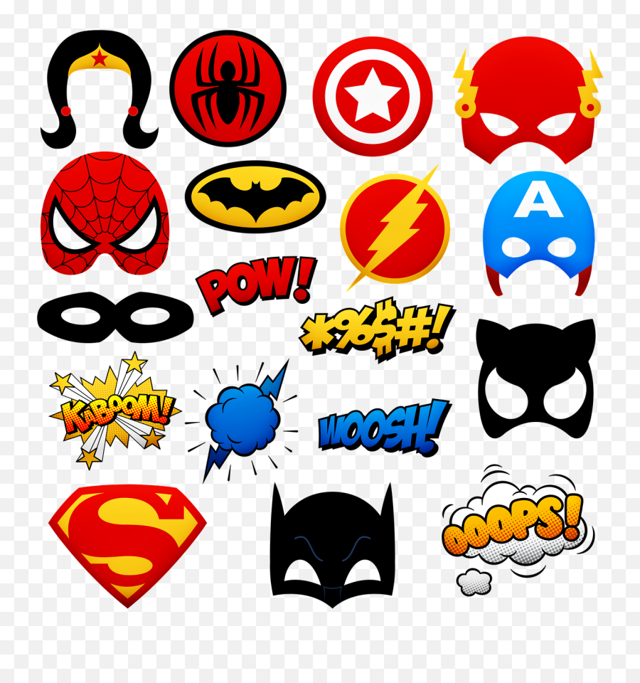 Pin - Logos Super Heroes Png Emoji,Superhero Emotion Cards