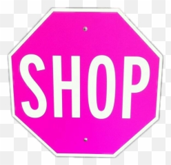 Shopping Shop Beautiful Sticker - Dot Emoji,Stop Sign Emoji Android