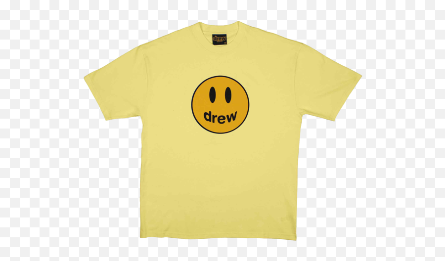 Mascot Ss Tee - Light Yellow U2013 Drew House Happy Emoji,Bla Bla Bla Smiley Emoticon