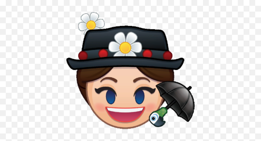 Mary Poppins - Happy Emoji,Umbrella Emoji