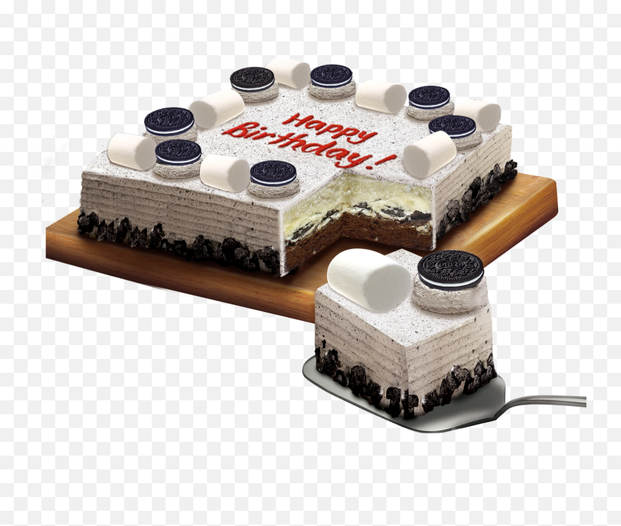 Cookies Cream Dedication Cake - Red Ribbon Cakes Cookies And Cream Emoji,Small Brithday Cakes Emojis And Prices