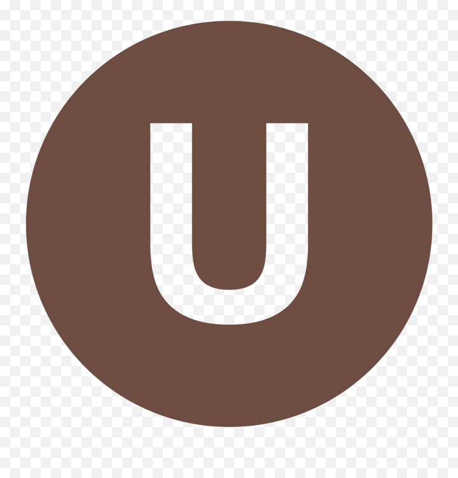 Eo Circle Brown Letter - Letter U With Orange Background Emoji,Emojis Start With Letter U