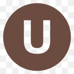 Eo Circle Brown Letter - Letter U With Orange Background Emoji,Emojis Start With Letter U