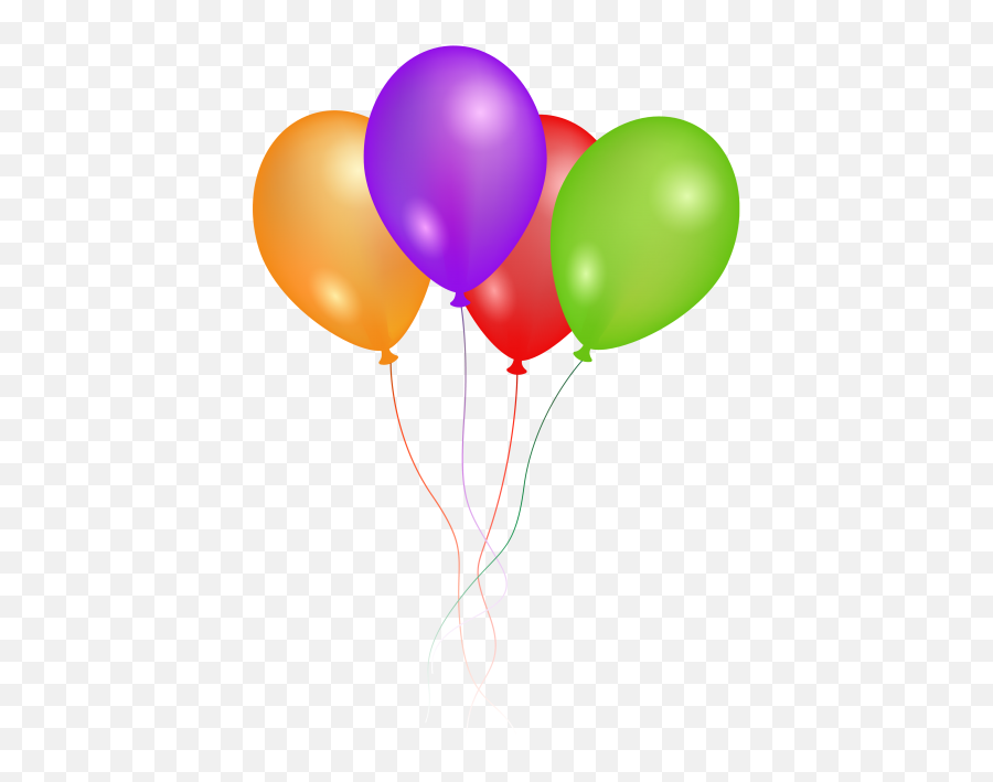 Download Hd Balloon Png Image - 4 Balloons Png Transparent Balloons Png Transparent Background Emoji,It Balloons Emoji