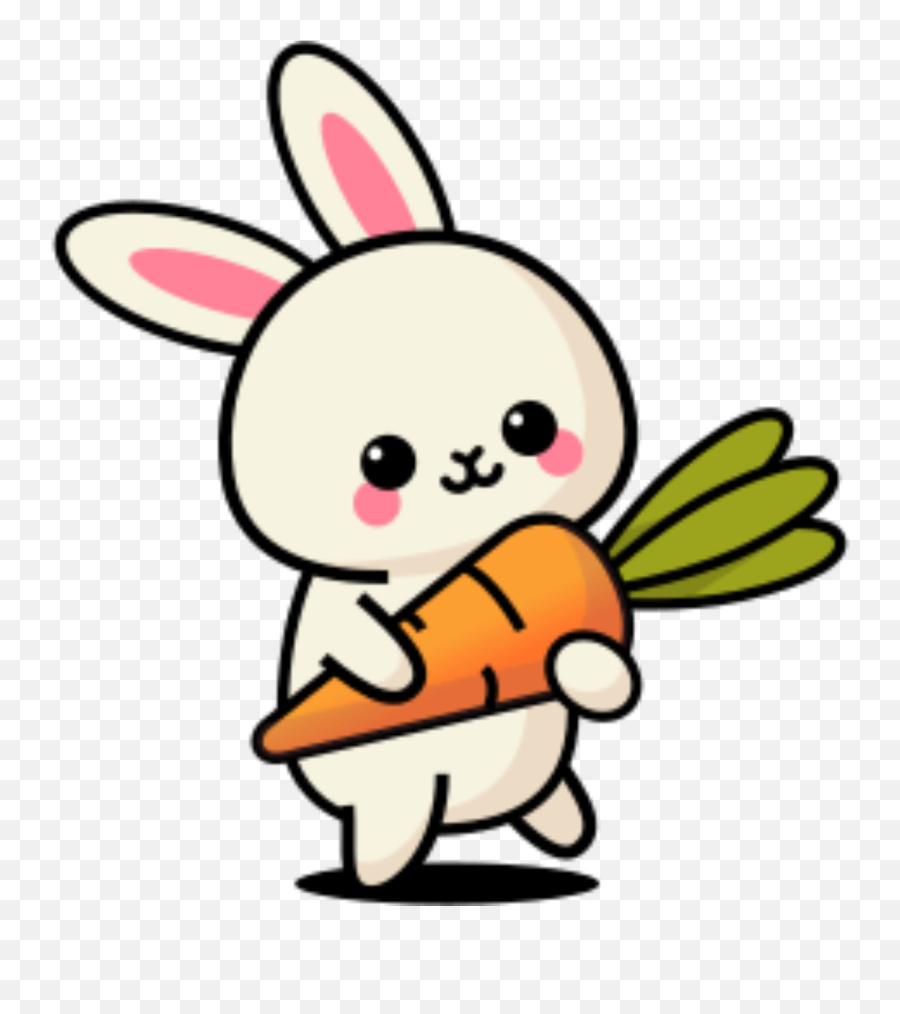 Bunny Coloring Pages - Kids Drawing Hub Cartoon Cute Bunny Holding A Carrot Emoji,Images Of Emoji Coloring Pages