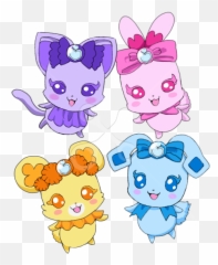Anime Animals Glitter Force - Glitter Force Pixies Emoji,Magical Girl Anime Different Emotions In Creatures