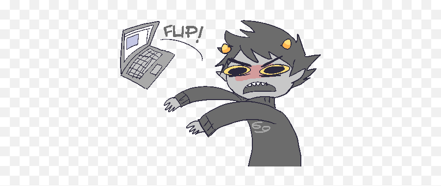 Homestuck Gif - Transparent Karkat Gif Emoji,Homestuck Signs Emojis