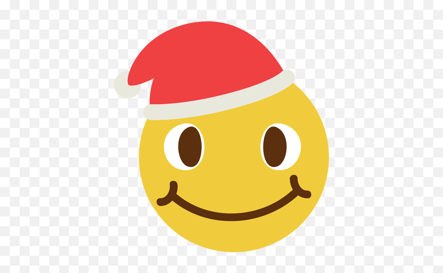 Smiling Santa Claus Hat Face Emoticon 4 - Smiley Face Santa Hat Vector Emoji,Santa Hat Emoji