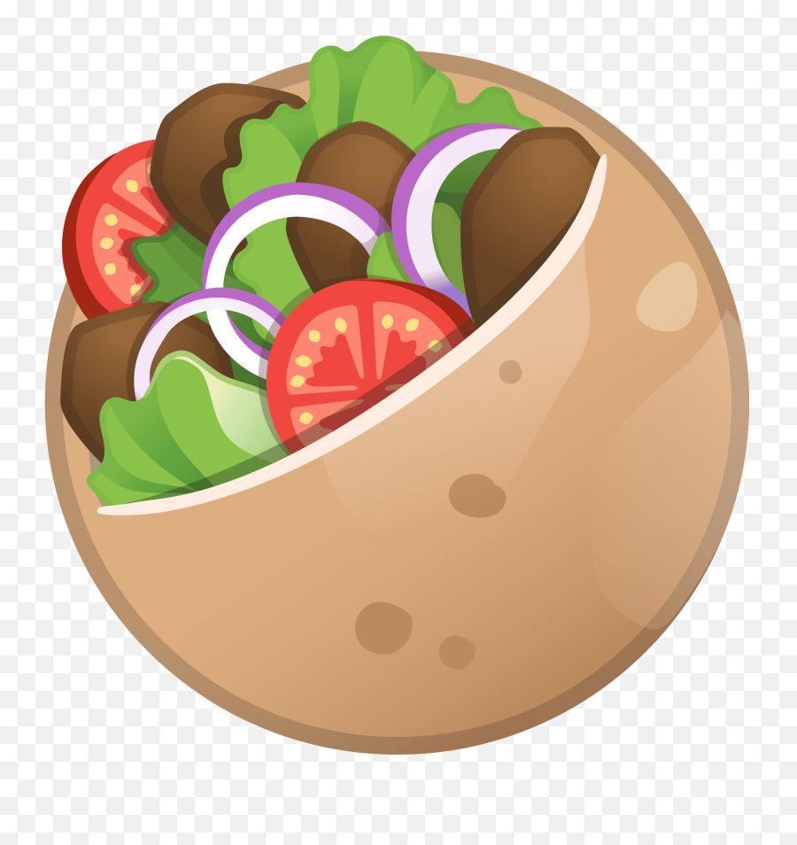 Stuffed Flatbread Emoji Clipart Free Download Transparent - Kebab Emoji,Pretzel Emoji