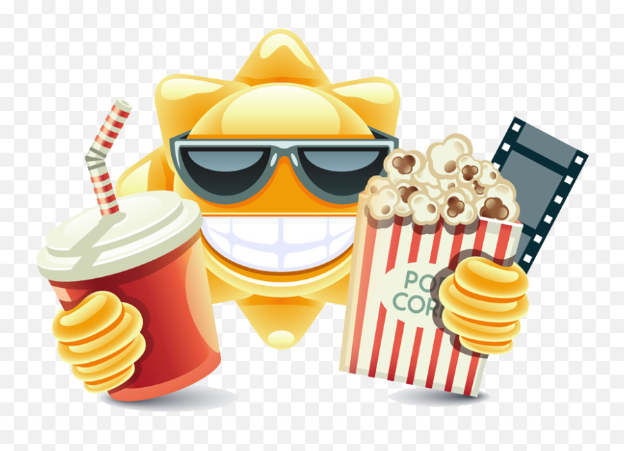 Download Popcorn Sun Coca - Cola Cinema Download Hd Png Emoji,Emoticon Movie Popcorn