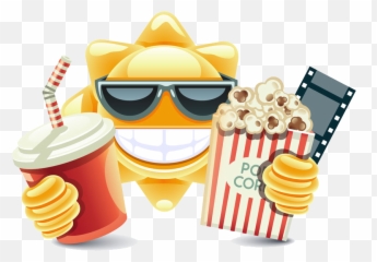 Download Popcorn Sun Coca - Cola Cinema Download Hd Png Emoji,Emoticon Movie Popcorn