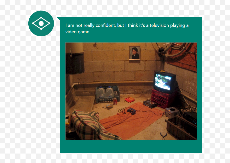 Captionbot - Worst Gaming Setups Emoji,Goatse Emoji