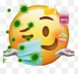 Corona Germs Sticker By The Meme Girl Emoji,Bath Emoticon