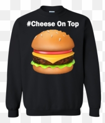 Google Cheseseburger Cheese On Top Emoji Sweatshirt - Poppy Store,Cheeseburger Emoji