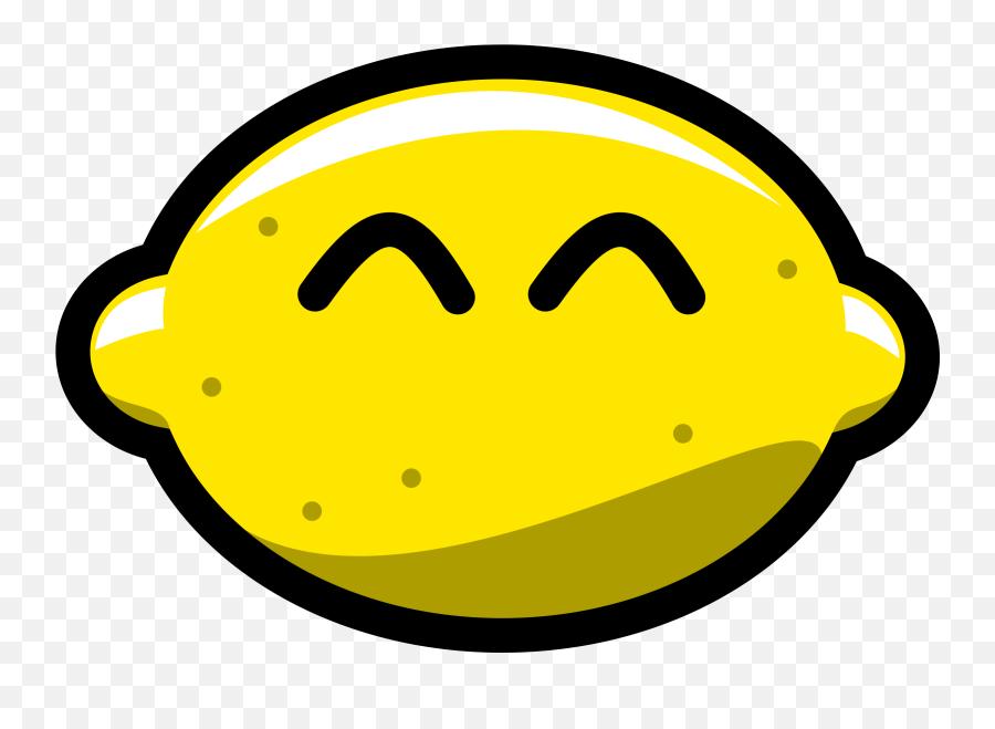 Fruits Clipart Smiley Face Fruits Smiley Face Transparent - Cartoon Lemon Emoji,Happy Animated Emoticon