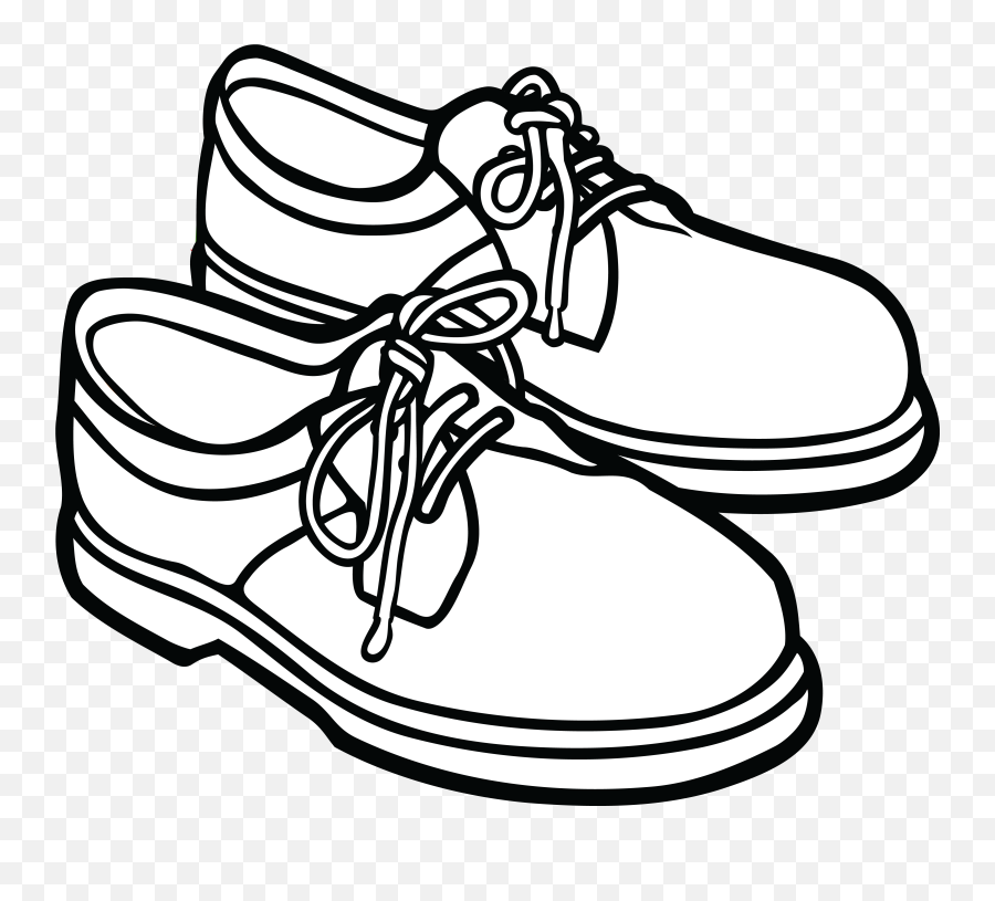 Free Shoe Clip Art Black And White Download Free Clip Art - Shoes Clipart Black And White Png Emoji,Emoji Tennis Shoes