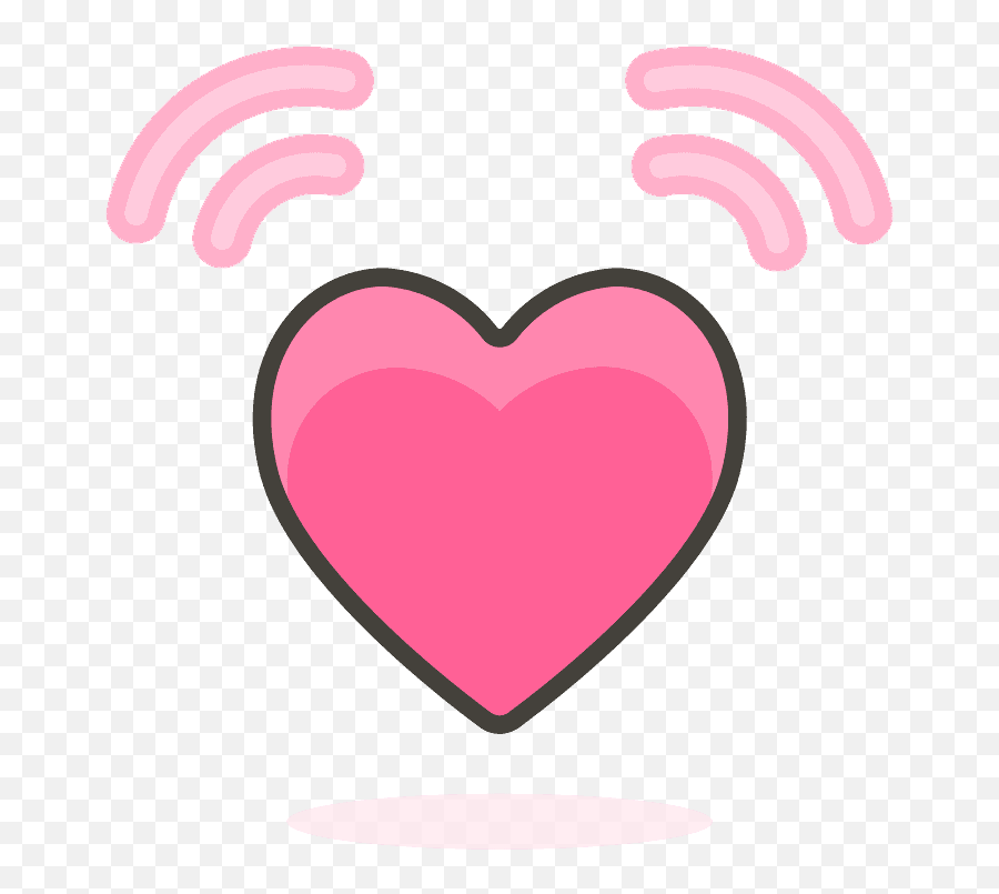 Beating Heart Emoji Clipart - Scalable Vector Graphics,Revolving Heart Emoji