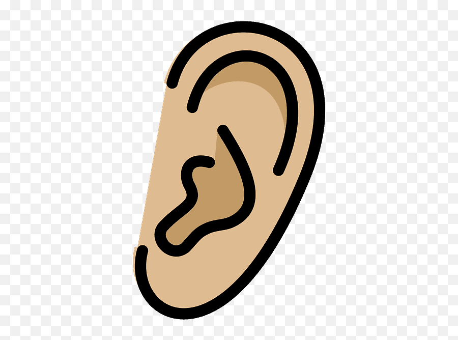 Ear Emoji Clipart - Ucho Clipart,Ear Emoji Png