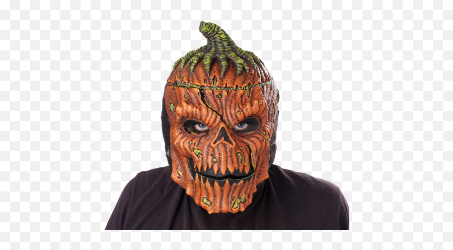 Ripper Face Pumpkin Mask Moving Mouth - Scary Pumpkin Bad Seed Pumpkin Mask Emoji,Emoji Halloween Costumes