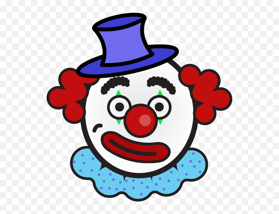 A Clown Illustration - Cartoon Clipart Full Size Clipart Fact Or Opinion Clown Emoji,Cute Clown Emoji