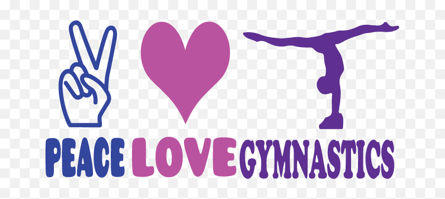 Peace Love Gymnastics Logo Design - Peace Love Gymnastics Clipart Emoji,Peace And Love Emoji