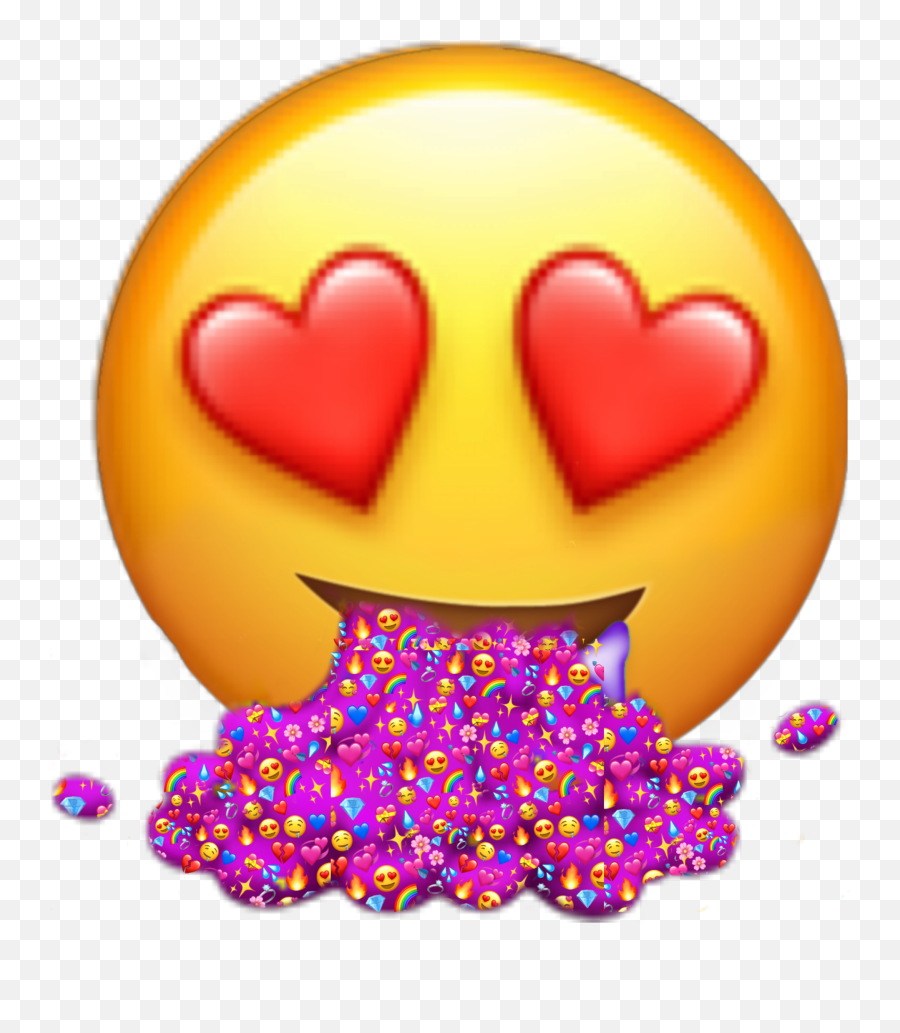Loveit Hearteyes Sticker Emoji,Puking Emoji