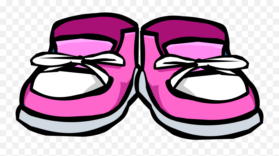 Pink Sneakers Club Penguin Wiki Fandom - Club Penguin Shoes Emoji,Emoji Level 17 154