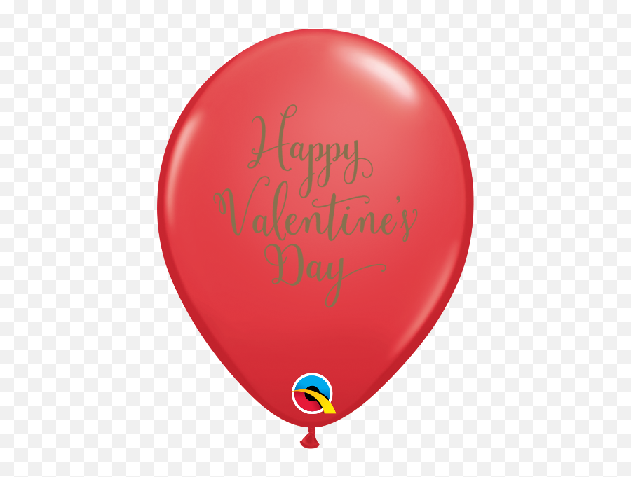 25 X 11 Qualatex Latex Balloons - Happy Valentineu0027s Day 50th Birthday Ballon Blue Emoji,Happy Valentine's Day Emoji Text