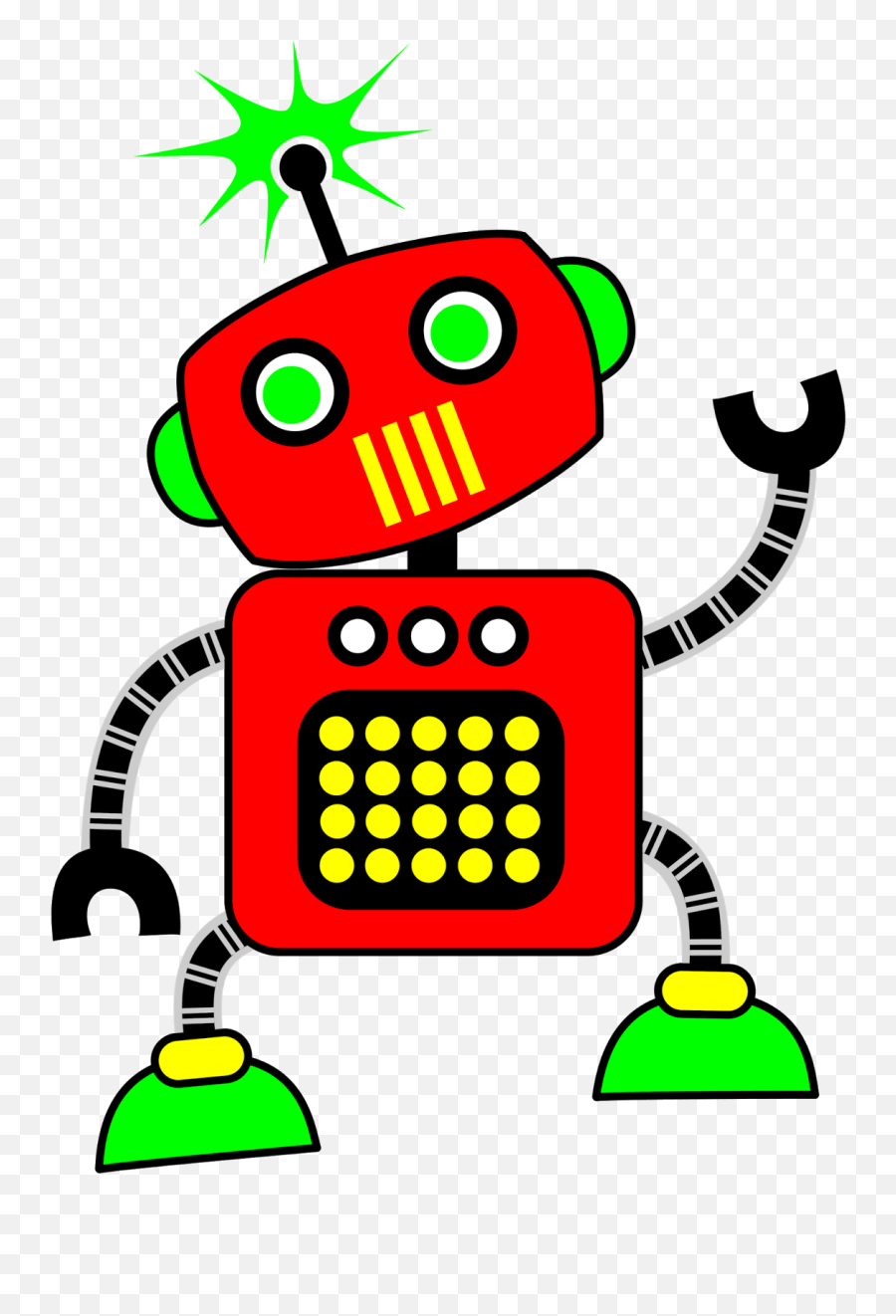Robot Svg Clipart Funny - Robot Clipart Emoji,Happy Emoji Welcom