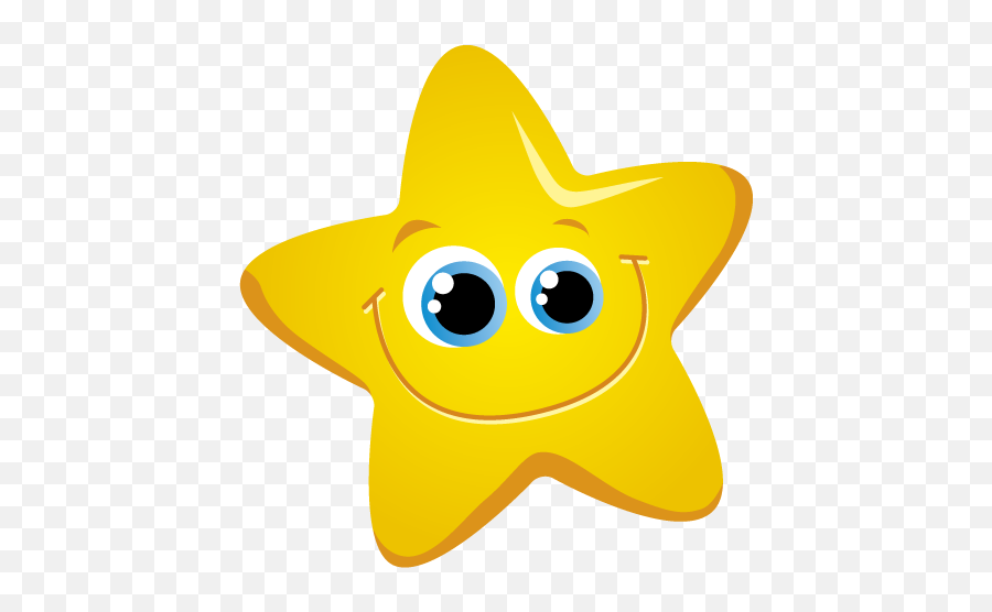 Smiling Star - Cartoon Star Clipart Png Emoji,Smiley Face Emoji Crossout
