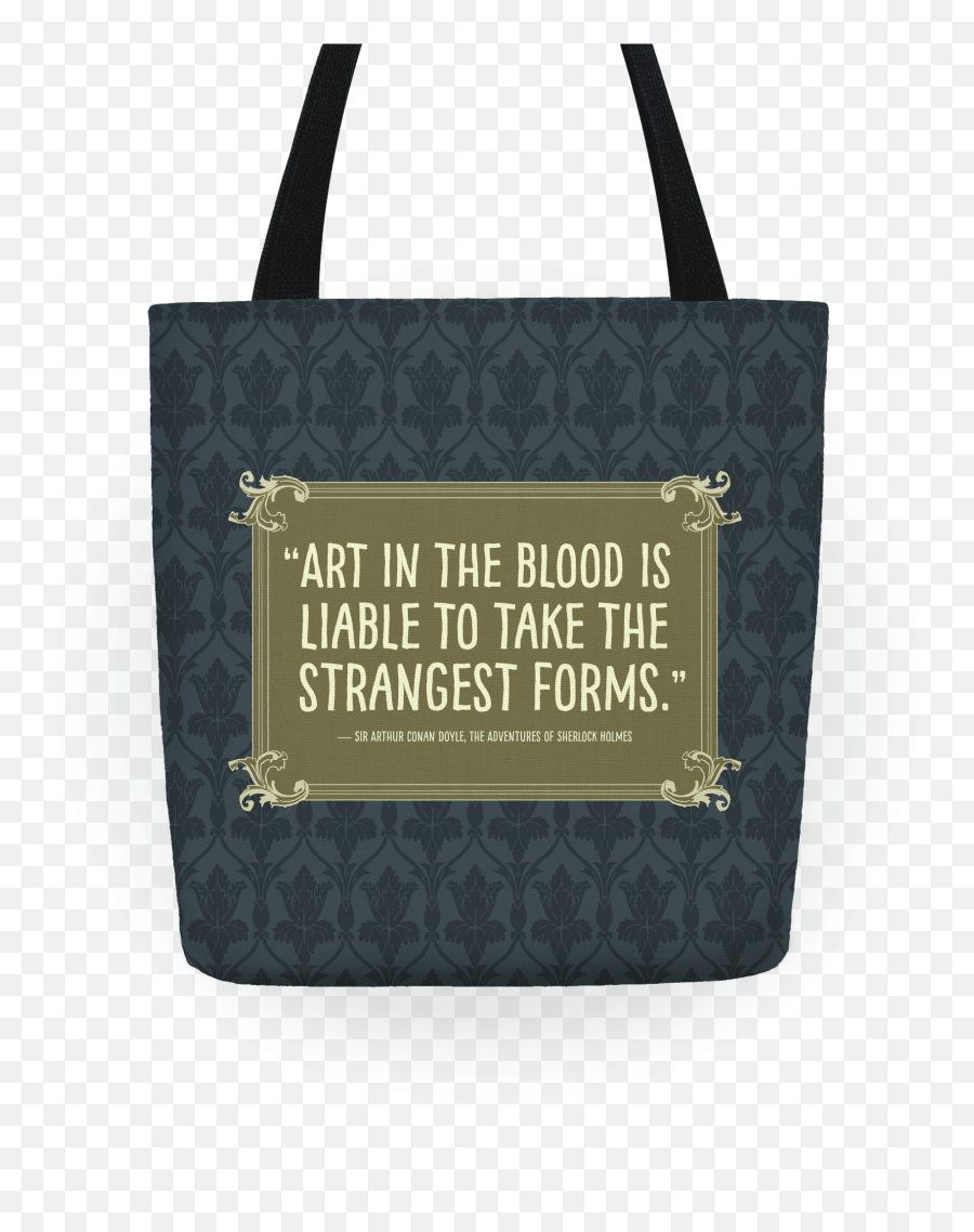 Sherlock Holmes Book Quote Totes - Tote Bag Design Planet Emoji,Sherlock Holmes Emotions Quote