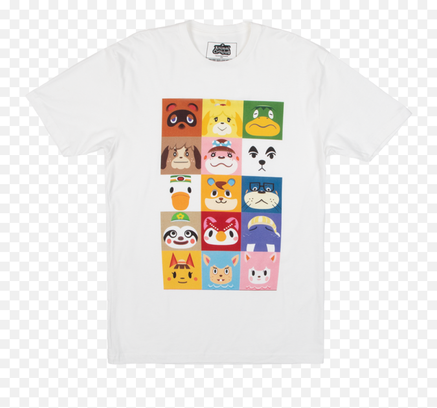 Animal Crossing Squares Tee - Blank White Shirt Png Hd Emoji,Dark Souls Welcome Emoticon