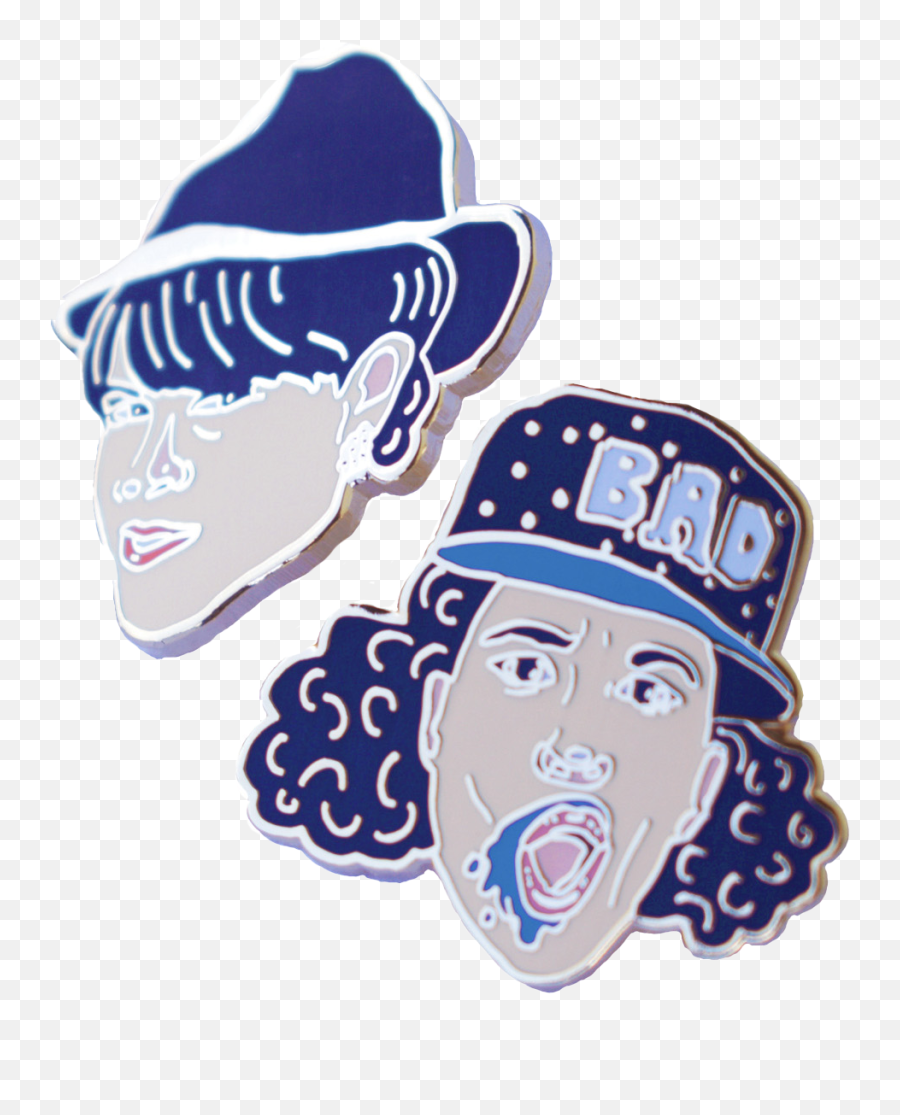 Amy Blue Illustration - Costume Hat Emoji,Broad City Kiss Emoji