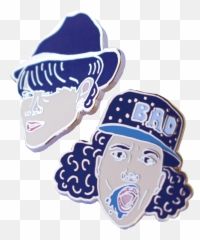 Amy Blue Illustration - Costume Hat Emoji,Broad City Kiss Emoji