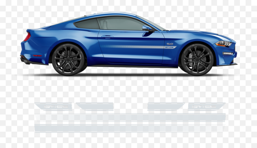 California Special Gtcs Faded Rocker Stripes For Ford Mustang 2018 - 2020 Shelby Gt350 Side Stripes 2020 Emoji,Work Emotion S550 Mustang