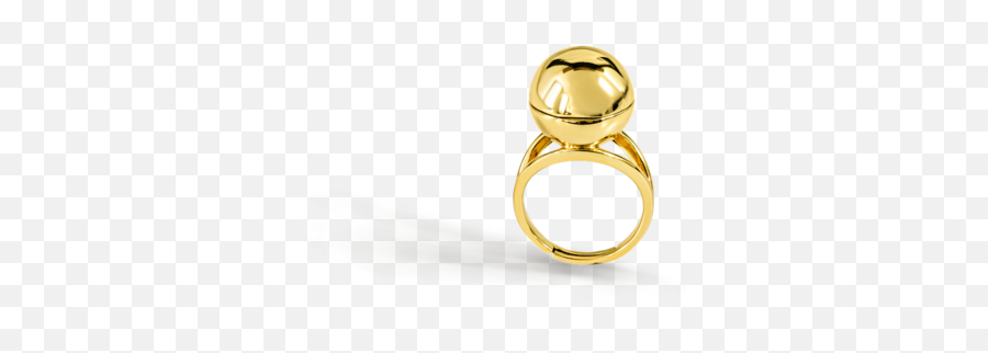 Sphere Secret Ring 14k Gold - Solid Emoji,Michael Oval Joseph Emotion