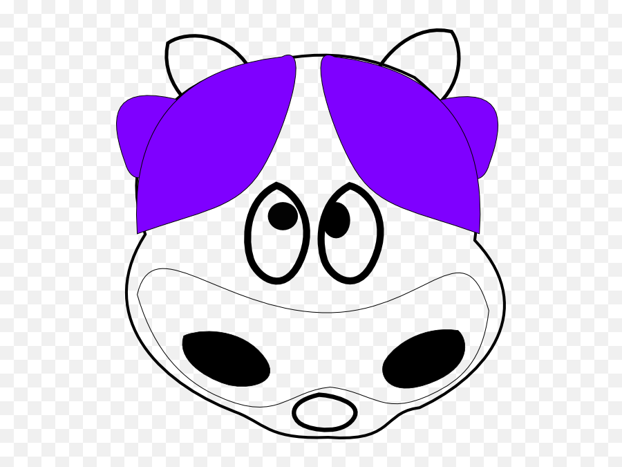 Purple Cow 2 Clip Art At Clkercom - Clip Art Emoji,Emoticon Purple Cow